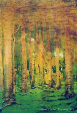 Un bobine de bouleau. Taches de soleil Un bobine de bouleau. Taches de soleil