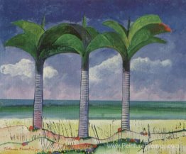 Praia com trê coqueiros Praia com trê coqueiros