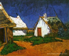 Trois chalets blancs dans les Saites-Maries Trois chalets blancs dans les Saites-Maries