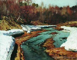 Printemps. La dernière neige. Printemps. La dernière neige.