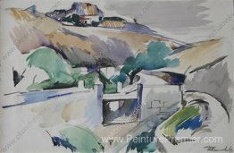 Gurzuf. La route dans les montagnes. Gurzuf. La route dans les montagnes.