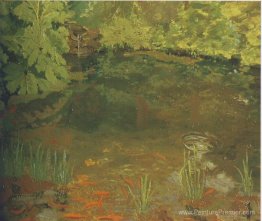 La piscine de poisson rouge à Chartwell La piscine de poisson rouge à Chartwell