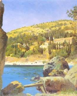 Cyprysami pejzaz z Cyprysami pejzaz z