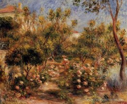 Jeune femme dans un jardin Cagnes Jeune femme dans un jardin Cagnes