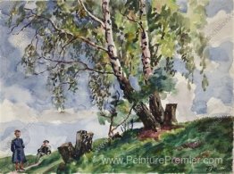 Bouleau dans les boutons Bouleau dans les boutons