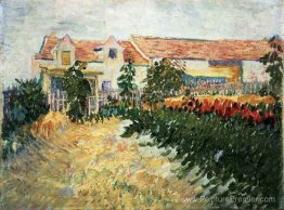 Maison avec tournesols Maison avec tournesols
