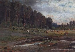 Île de wapiti à Sokolniki Île de wapiti à Sokolniki