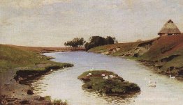Paysage avec une rivière Paysage avec une rivière