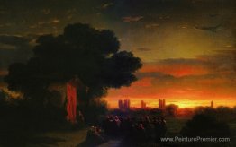 Vue de la Crimée au coucher du soleil Vue de la Crimée au coucher du soleil