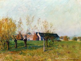 La ferme de Trou D Enfer, matin d'automne La ferme de Trou D Enfer, matin d'automne