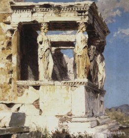 Erechtheion. Le portique des carits. Erechtheion. Le portique des carits.
