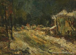 Rue pendant l'hiver Rue pendant l'hiver