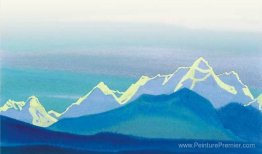 Himalaya. Contour ensoleillé des montagnes. Himalaya. Contour ensoleillé des montagnes.