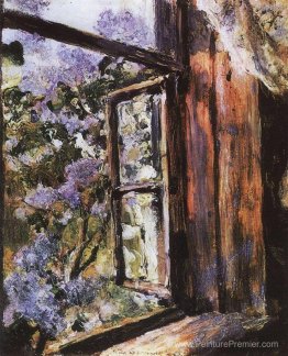 Fenêtre ouverte. Lilas Fenêtre ouverte. Lilas