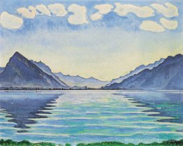 Lac Thun, réflexion symétrique Lac Thun, réflexion symétrique