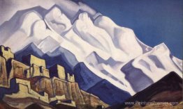 Tibet. Monastère dans les montagnes. (Rakaposhi) Tibet. Monastère dans les montagnes. (Rakaposhi)