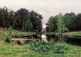 Paysage avec un étang Paysage avec un étang