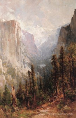 El Capitan avec des nuages reposait au-delà, Yosemite El Capitan avec des nuages reposait au-delà, Yosemite