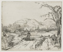 Paysage avec un berger et un chien Paysage avec un berger et un chien