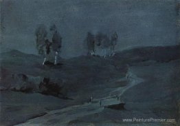 Ombres. Nuit au clair de lune. Ombres. Nuit au clair de lune.