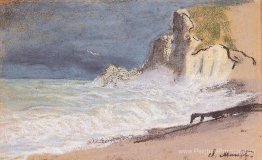 Le Manneport, Etreat - Amont Cliff, temps rugueux Le Manneport, Etreat - Amont Cliff, temps rugueux
