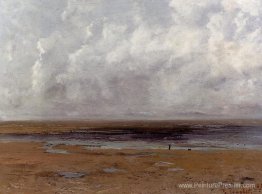 La plage de Trouville à la marée basse La plage de Trouville à la marée basse