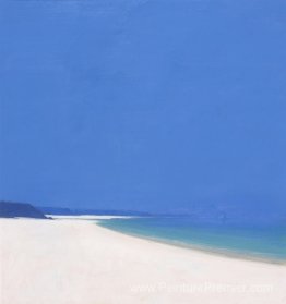 Porthkidney avec yacht passant Porthkidney avec yacht passant