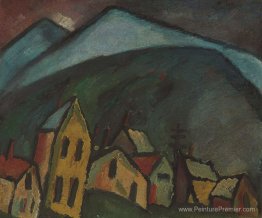 Berglandschaft Mit Häusen Berglandschaft Mit Häusen