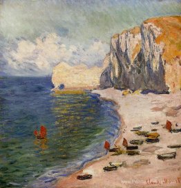 La plage et le falaise d'Amont La plage et le falaise d'Amont