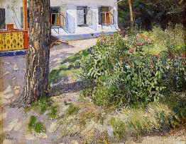 Paysage avec un lit de fleurs Paysage avec un lit de fleurs