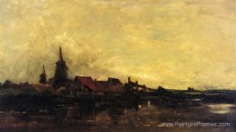 La rivière Meuse à Dordrecht La rivière Meuse à Dordrecht