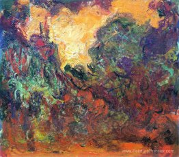 La maison de l'artiste, vue depuis la roseraie La maison de l'artiste, vue depuis la roseraie