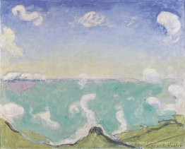 Paysage à Caux avec des nuages croissants Paysage à Caux avec des nuages croissants