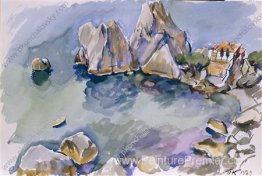 Crimée. Les rochers au bord de la mer. Crimée. Les rochers au bord de la mer.