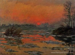 Coucher de soleil sur la Seine en hiver Coucher de soleil sur la Seine en hiver