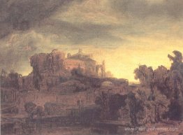 Paysage avec un château Paysage avec un château