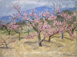 Crimée. Pêche fleuri. Crimée. Pêche fleuri.