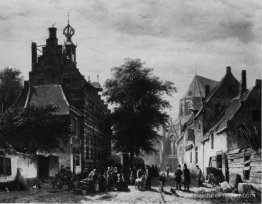La mairie et le marché de Naarden La mairie et le marché de Naarden