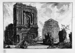 Vue de la tombe de Piso licinenianus de l'ancienne manière Appia Vue de la tombe de Piso licinenianus de l'ancienne manière Appia