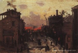 Coucher de soleil à la périphérie de la ville Coucher de soleil à la périphérie de la ville