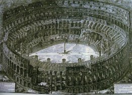 Colosseum avec des stations de la croix Colosseum avec des stations de la croix