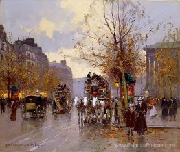 Omnibus sur la place de la Madeleine Omnibus sur la place de la Madeleine