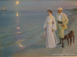 Soirée d'été sur la plage de Skagen Soirée d'été sur la plage de Skagen