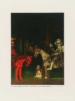 Peter Blake'and les deux chevaliers se sont assis et se sont reg Peter Blake'and les deux chevaliers se sont assis et se sont reg
