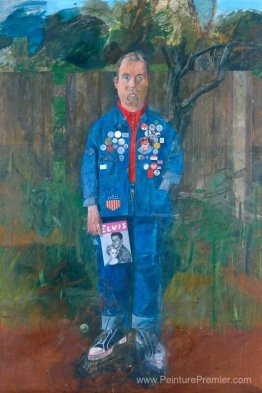 Autoportrait avec des badges Autoportrait avec des badges