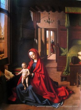 La vierge et l'enfant dans un intérieur gothique La vierge et l'enfant dans un intérieur gothique