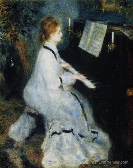 Jeune femme au piano Jeune femme au piano