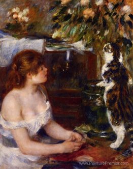 Fille et chat Fille et chat