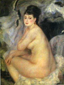 Nude assis sur un canapé Nude assis sur un canapé