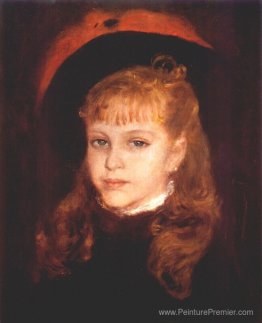 Fille avec une plume rose Fille avec une plume rose